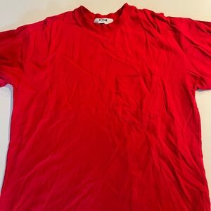 MSGM Bold Red Short Sleeve Tee